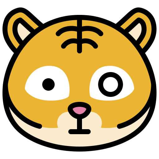 Surprise tiger surprise emotion icon Surprise tiger surprise emotion icon