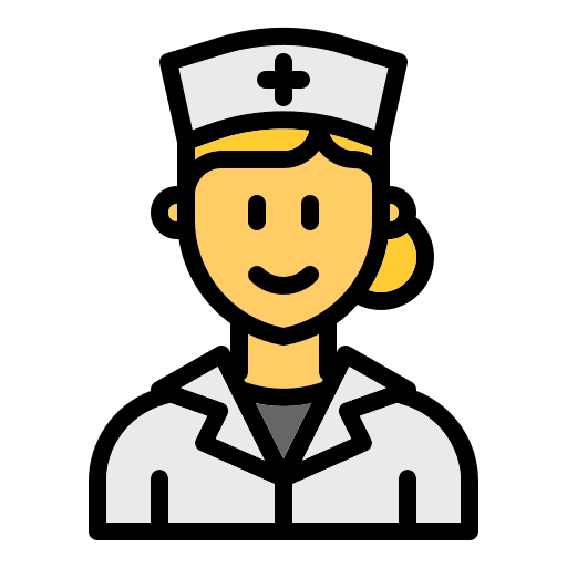 Nurse user people health and medical icon