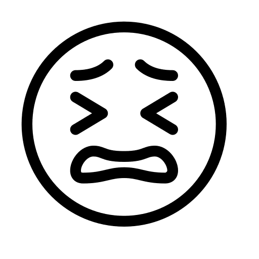 Confused expression emoji weird icon