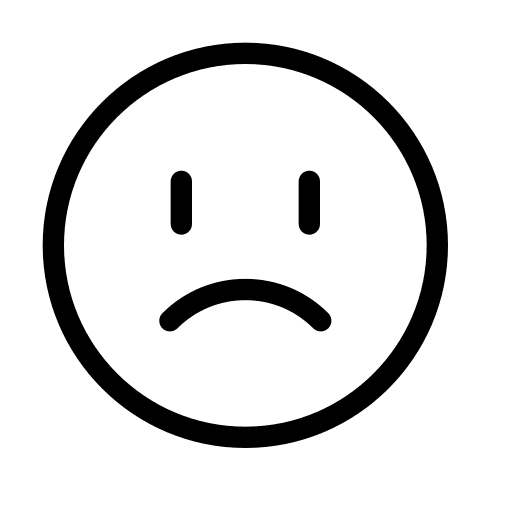 Emoji smileys face upset icon