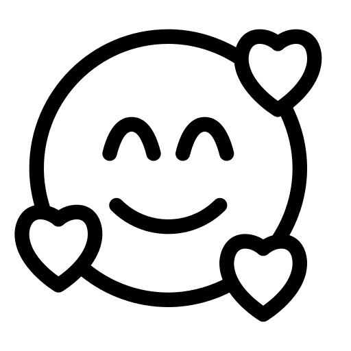 Loved loved smileys emoji icon