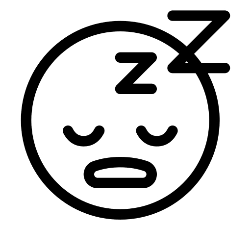 Sleeping asleep emoticon snore icon
