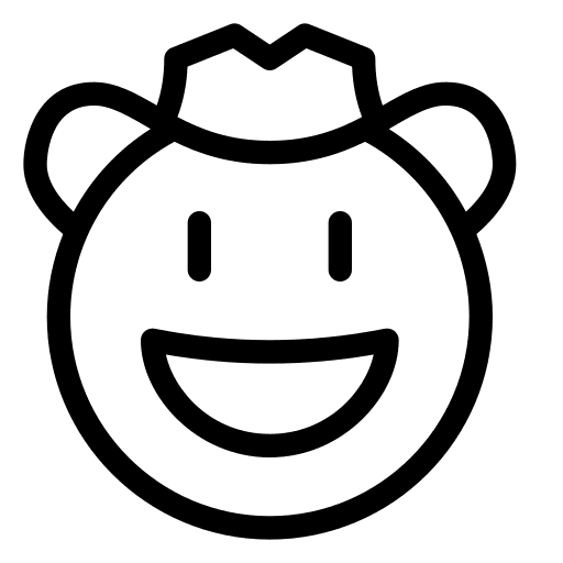 Cowboy cowboy ranch face icon