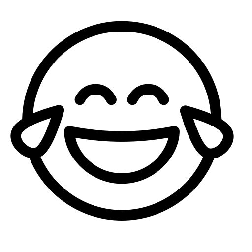 Joy smileys happiness face icon