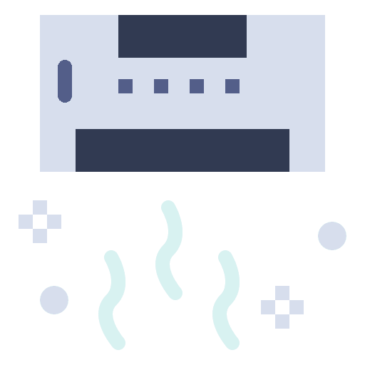 Air conditioner temperature heating cooling icon
