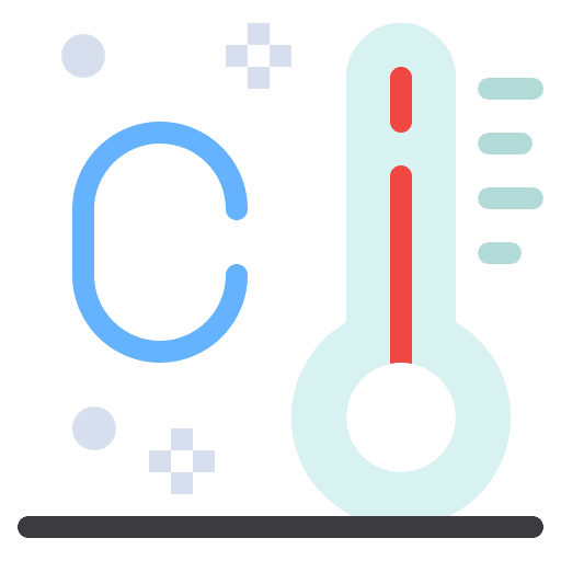 Thermometer celsius haw weather degrees icon