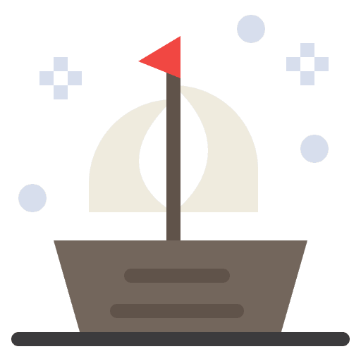 Boat travelling ferry boat ship icon Boat travelling ferry boat ship icon