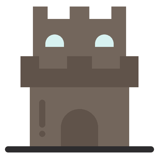 Castle kid and baby castle sand castle icon Castle kid and baby castle sand castle icon