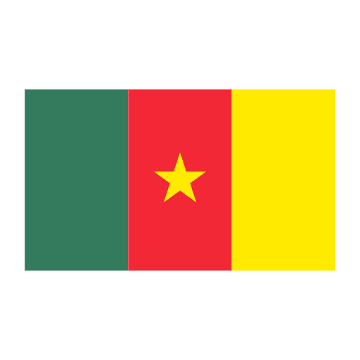 Cameroon country flags nation icon Cameroon country flags nation icon