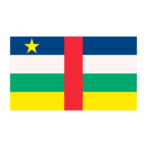 Central african republic country flags world icon Central african republic country flags world icon