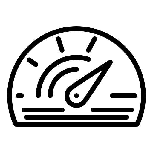 Meter meter kilometers mileage icon