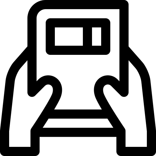 Return studying returning hands icon
