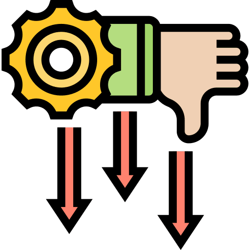 Failing failed bad review failing icon