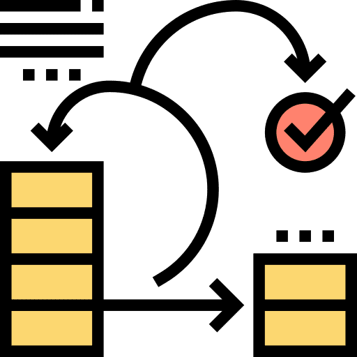 Product backlog refinement arrows icon