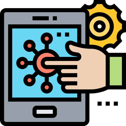 Interaction designer settings communications icon Interaction designer settings communications icon