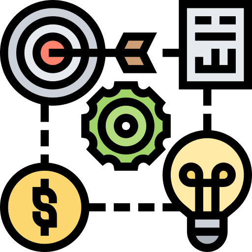 Objective positioning keyword sem icon