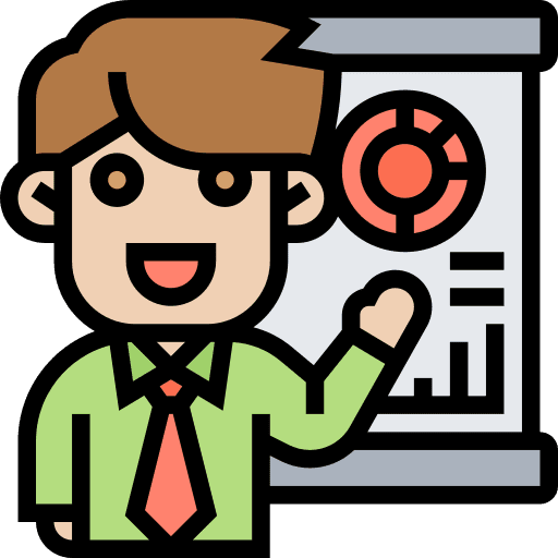 Performance report presentation reporting icon Performance report presentation reporting icon