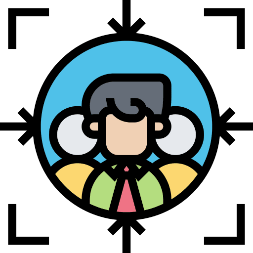 Customer aim business and finance marketing icon Customer aim business and finance marketing icon