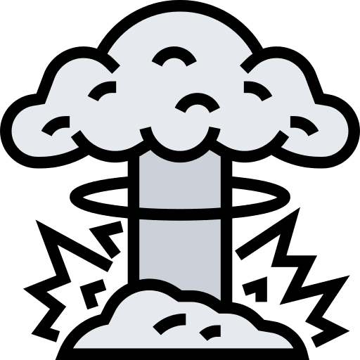 Explosive military missile miscellaneous icon