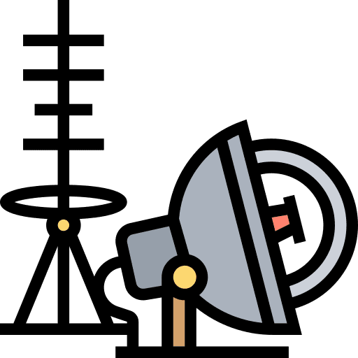 Satellite weapon antenna army icon