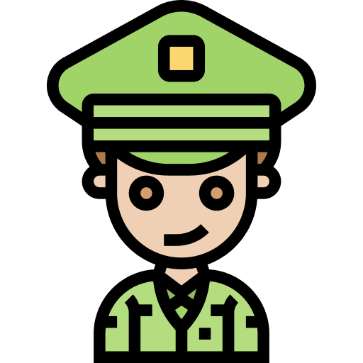 Soldier army occupation job icon