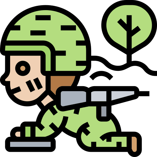Camouflage war army soldier icon Camouflage war army soldier icon