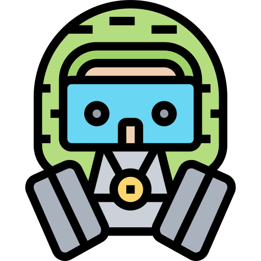 Gas mask military pollution toxic icon Gas mask military pollution toxic icon