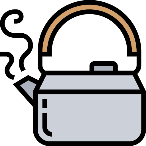 Kettle food and restaurant water hot icon
