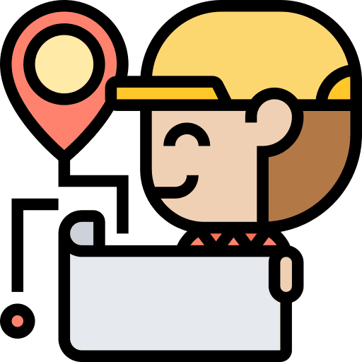 Map destination map tourist icon