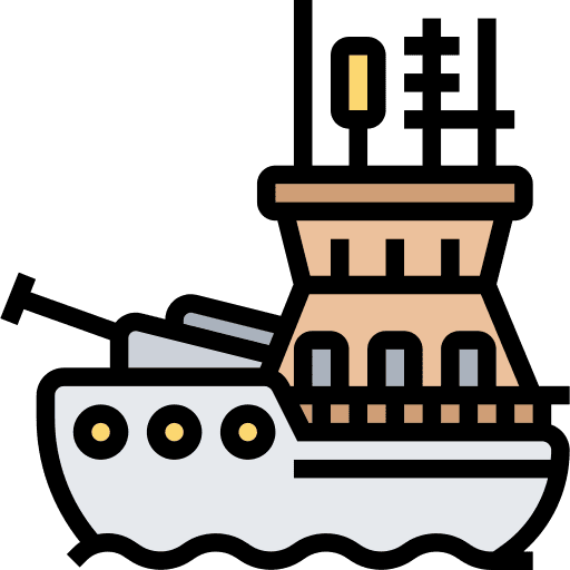 Marine navy battleship boat icon Marine navy battleship boat icon