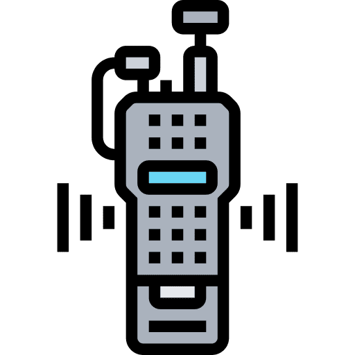 Walkie talkie communications electronics technology icon Walkie talkie communications electronics technology icon