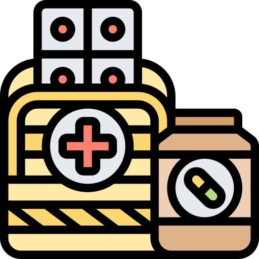 First aid medicine emergency kit icon First aid medicine emergency kit icon