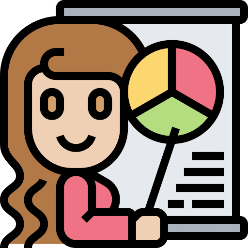 Analyst woman analysis analyst icon