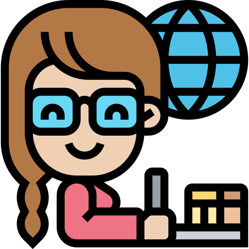 Geographer planet professions and jobs geographic icon