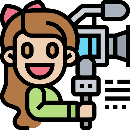 Journalist reporter news professions and jobs icon Journalist reporter news professions and jobs icon