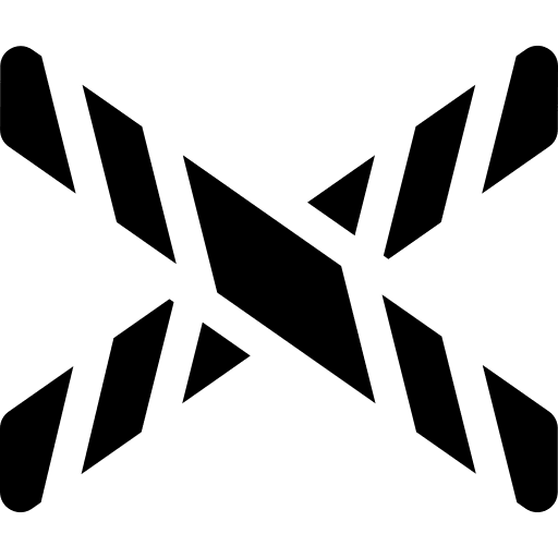 Police line crime scene sign signaling icon