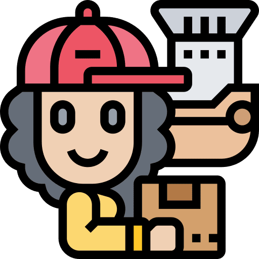 Postman occupation woman professions and jobs icon Postman occupation woman professions and jobs icon