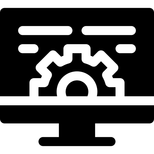 Computer seo and web code computer icon