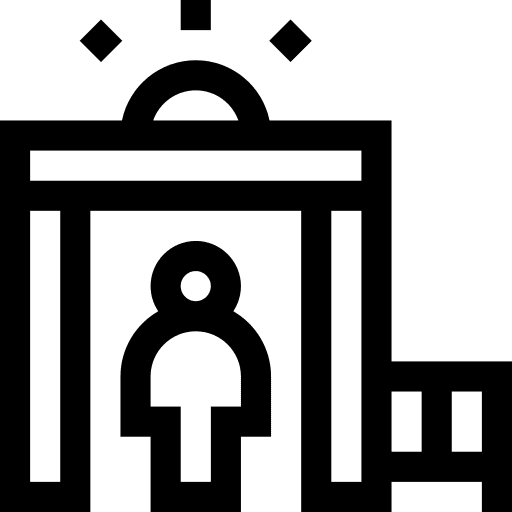 Metal detector detector signs museum icon