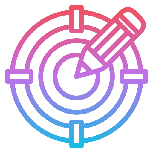 Target audience communications target target audience icon Target audience communications target target audience icon
