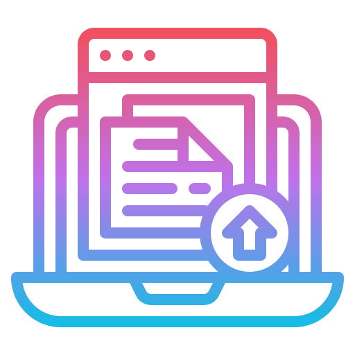 Uploading article content script icon Uploading article content script icon