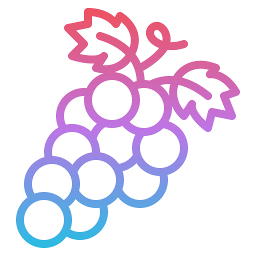 Grape wine winery food and restaurant icon