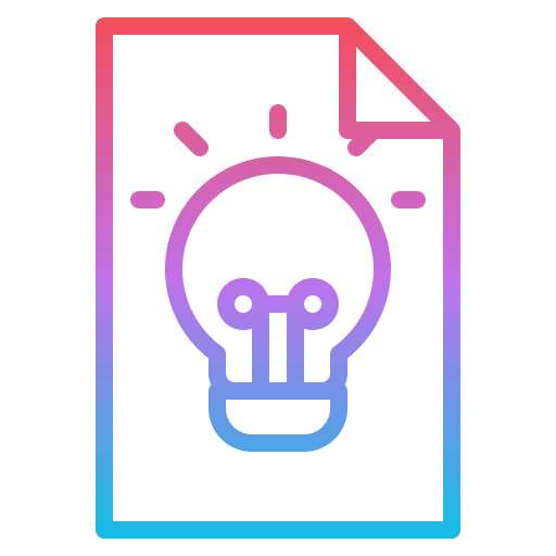 Idea writing copywriter light bulb icon Idea writing copywriter light bulb icon