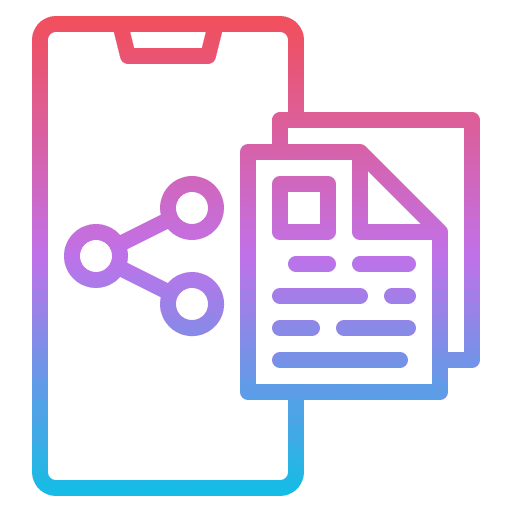 Sharing content content online communications icon Sharing content content online communications icon