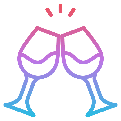 Cheers glass food and restaurant celebration icon Cheers glass food and restaurant celebration icon
