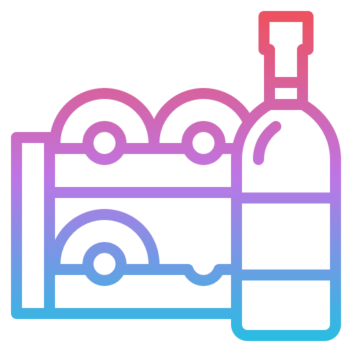 Bottle rack wine food and restaurant kitchenware icon Bottle rack wine food and restaurant kitchenware icon