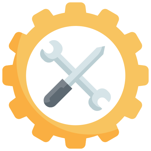Gear wrench construction and tools mechanical tools icon