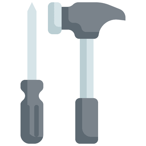 Hammer screwdriver work tools hammer icon Hammer screwdriver work tools hammer icon