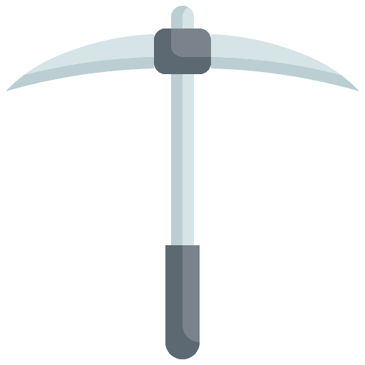 Pickax digging pick pickaxe icon Pickax digging pick pickaxe icon