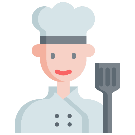 Chef occupation avatar restaurant icon Chef occupation avatar restaurant icon